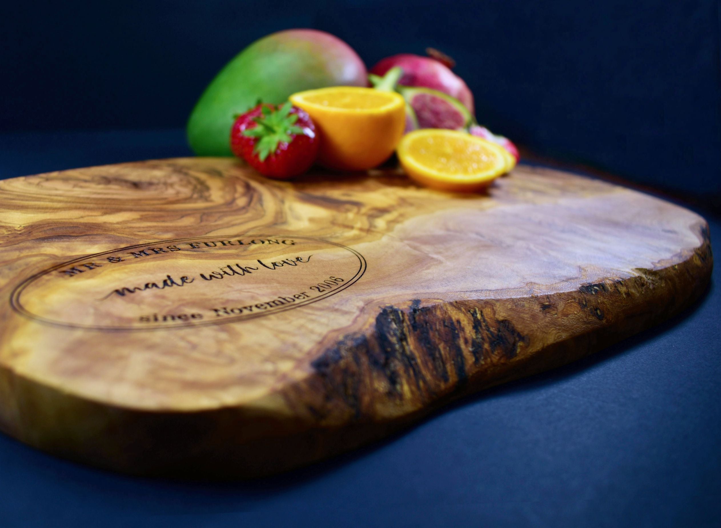 Personalised Olive Wood Chopping board